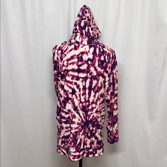 LuLaRoe Eliza Long Sleeve Hooded Top | Tie Dye | Size L - Picture 4 of 7
